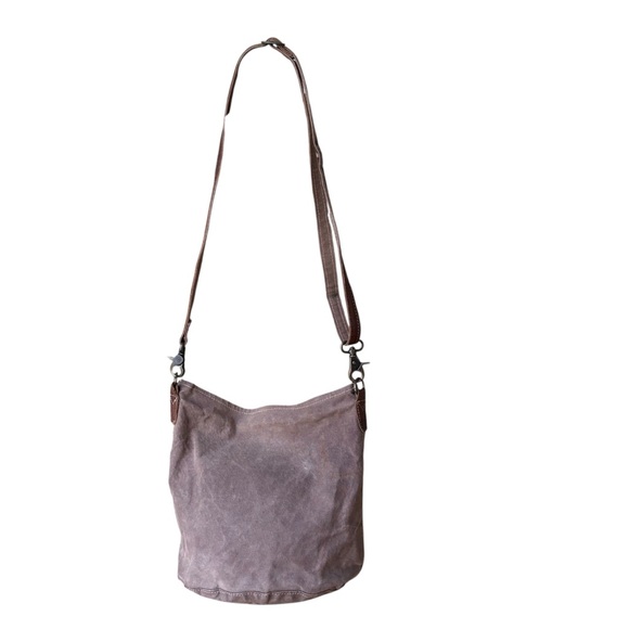 Myra Bag Tribal Hairon Leather Tapestry Crossbody Shoulder Bag - Picture 7 of 15